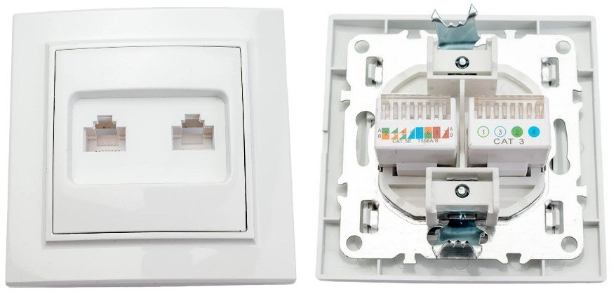 Минск Розетка RJ-45+Phone СП (ERK00-135-10)