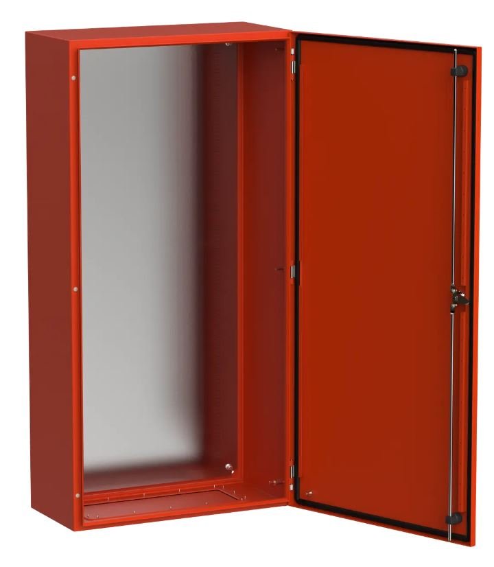 Корпус металлический TITAN 5 ЩМП-120.60.30 1200х600х300 УХЛ1 IP66 RAL3020 красный с монтажной платой (TI5-13-N-120-060-030-66)