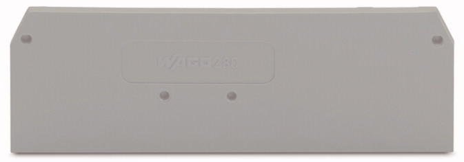 WAGO 280-314 торцевая и промежуточная пластина, серая