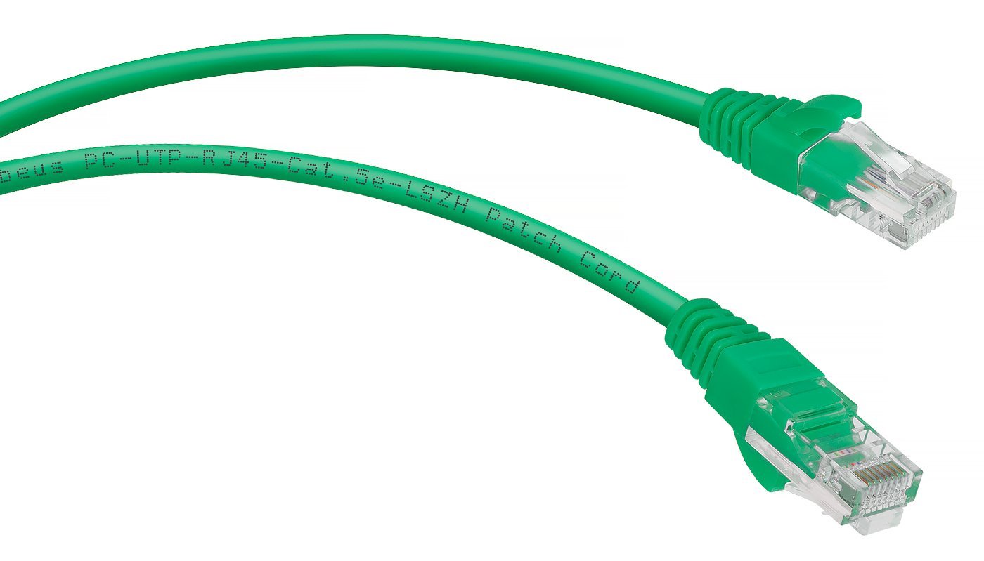 PC-UTP-RJ45-Cat.5e-0.3m-GN-LSZH (9503c), зелёный