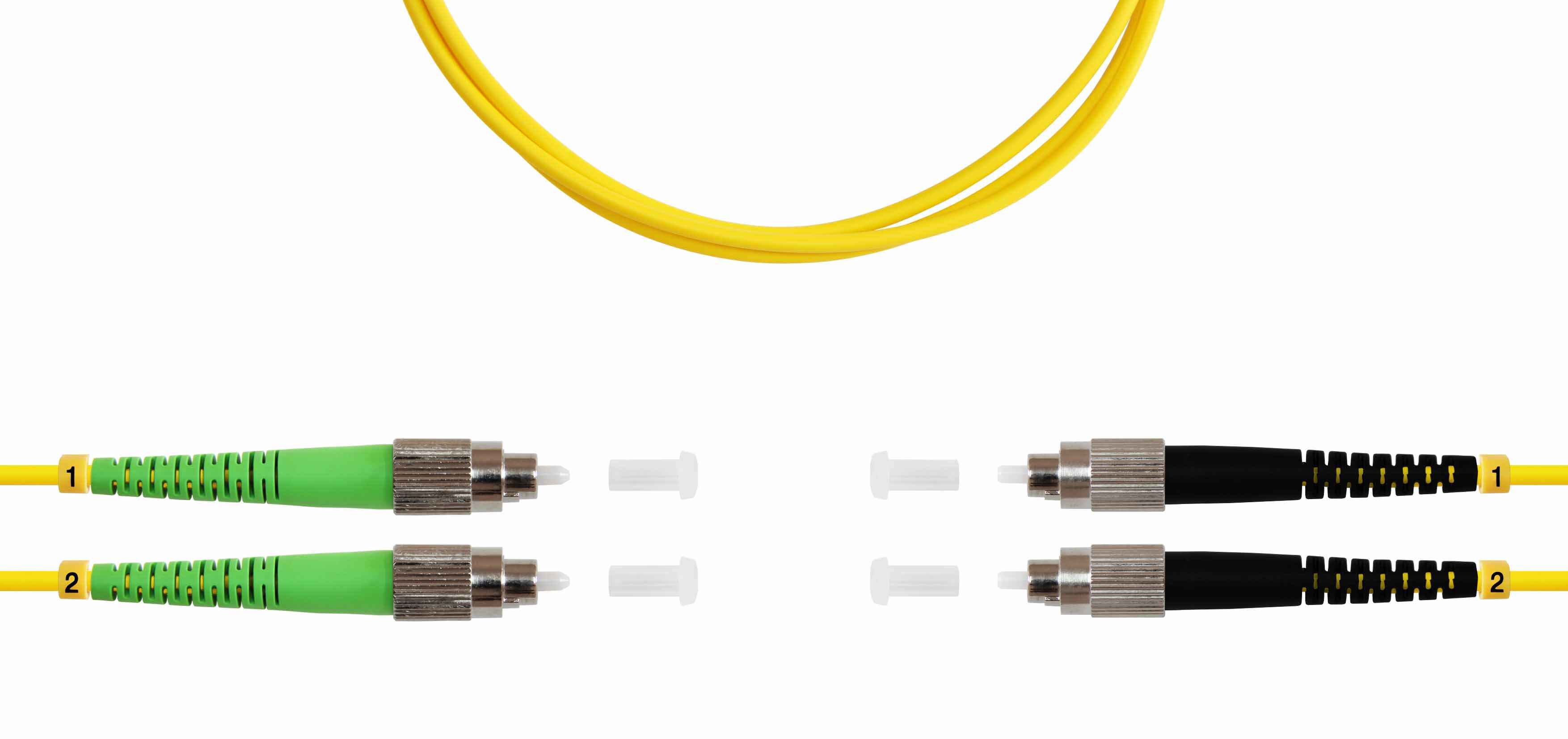 Патч-корд ВО SM(G.652.D), FC/APC-FC/UPC, 3.0мм, duplex, LSZH, 3м (09-0609)