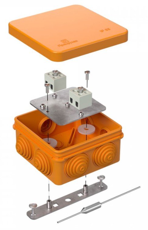 Коробка огнестойкая 80х80х40 (40-0210-FR2.5-4-П)