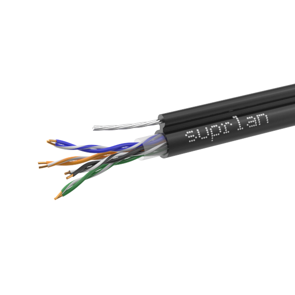 UTP Cat.5e 4x2xAWG24 Cu PE Outdoor T-FG8 (трос) Standard (01-0322-1)