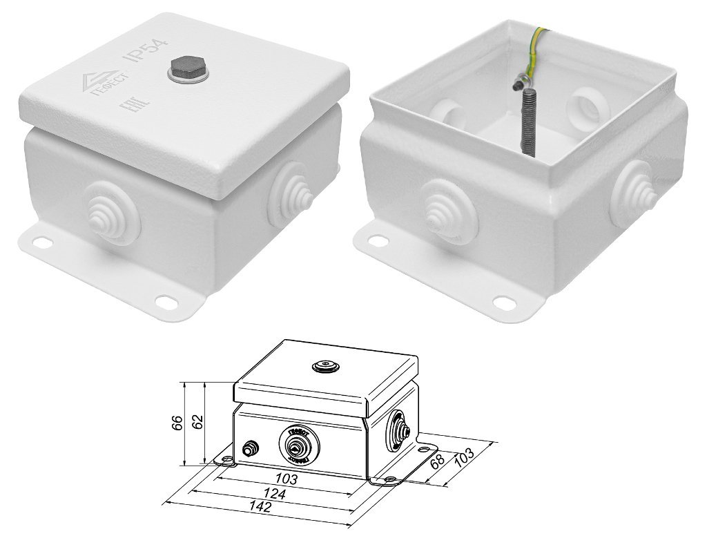 КМ IP55-1010 (без DIN рейки)