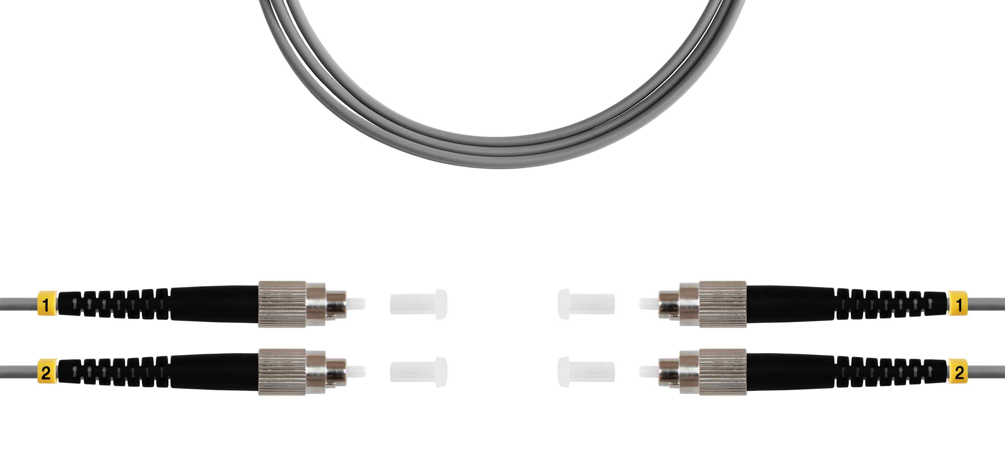 Патч-корд ВО MM(OM1), FC/UPC-FC/UPC, 3.0мм, duplex, LSZH, 1м (09-12091)