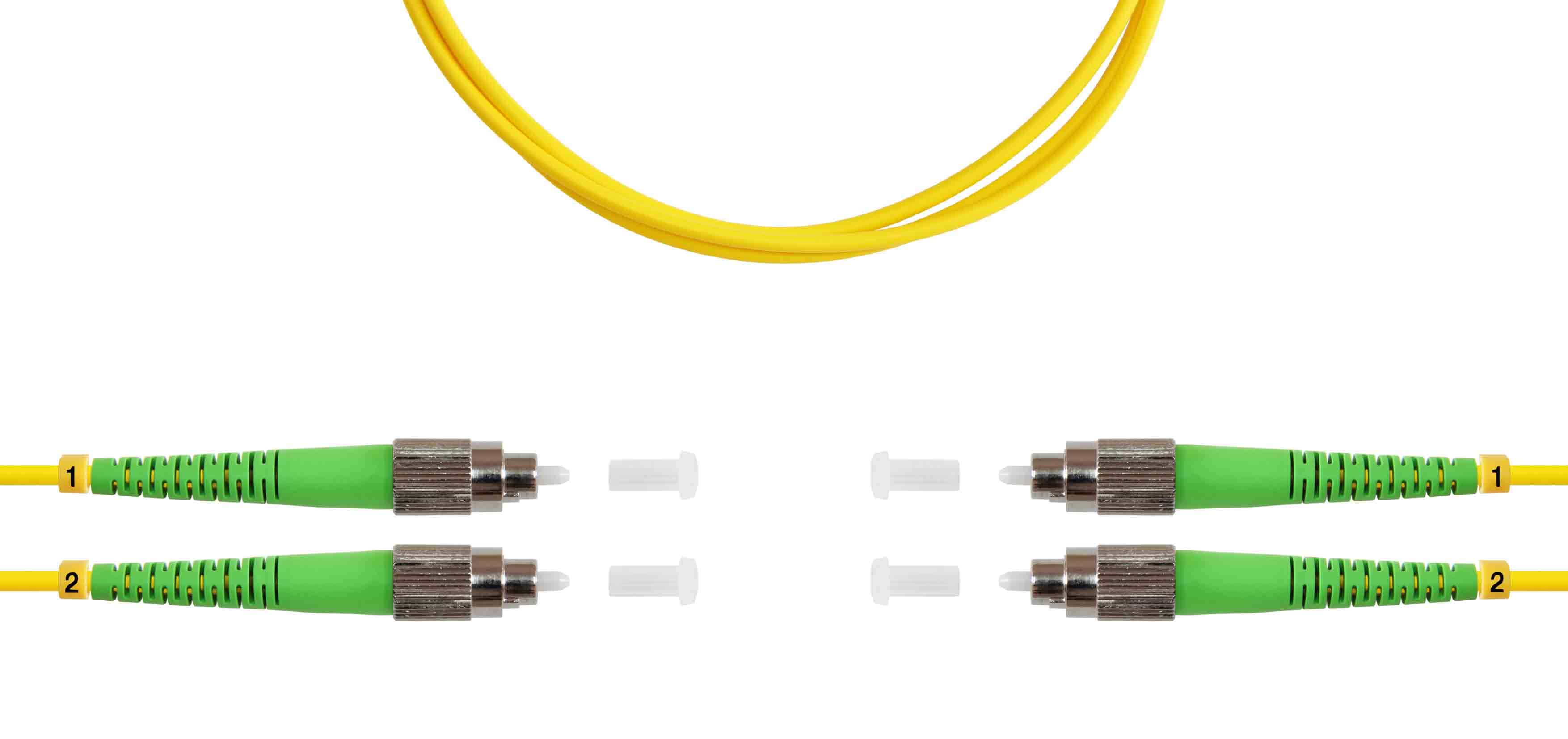 Патч-корд ВО SM(G.652.D), FC/APC-FC/APC, 3.0мм, duplex, LSZH, 3м (09-0604)