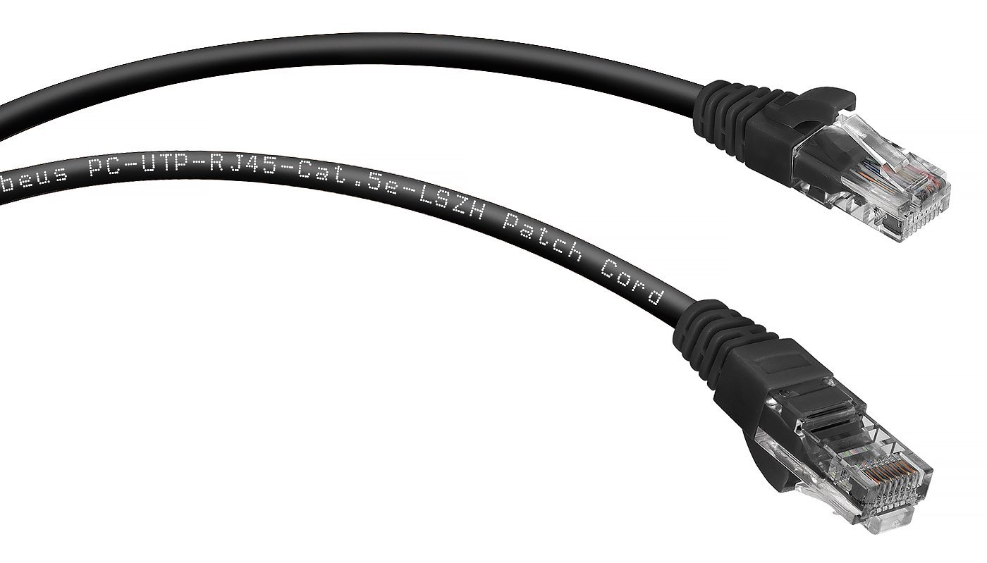 PC-UTP-RJ45-Cat.5e-0.5m-BK-LSZH (9536c), чёрный