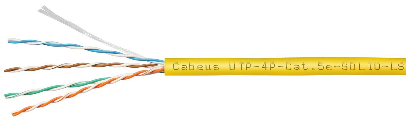 UTP-4P-Cat.5e-SOLID-LSZH-YL (9780c)
