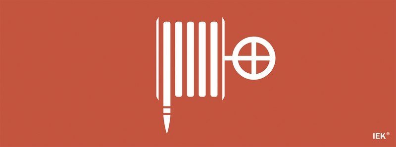 Этикетка самоклеящаяся 240х90мм "Пожарный гидрант" (LPC10-1-24-09-PGID)