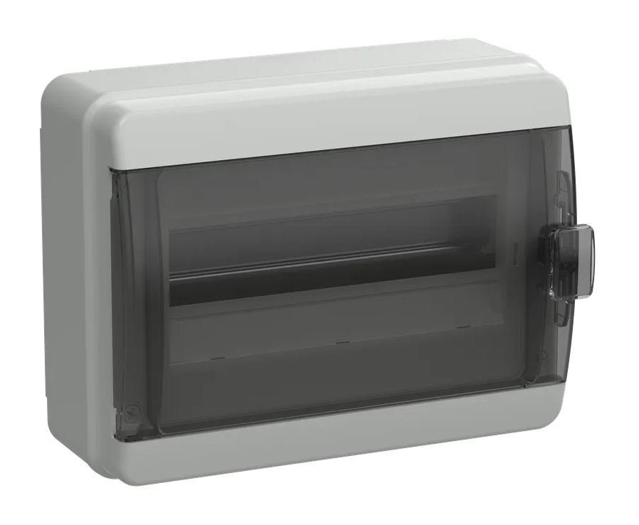 Корпус пластиковый навесной TEKFOR КМПн-12 IP65 черная прозрачная дверь (TF5-KP72-N-12-65-K03-K02)