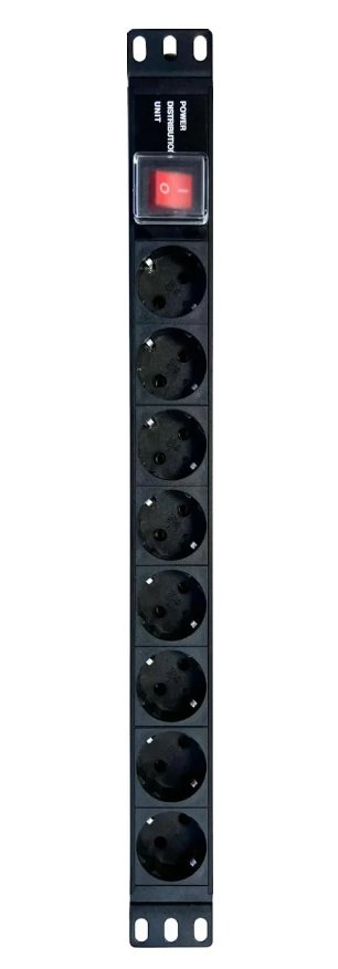 NTSS-PDU-DA2030 гор.размещ. 8xSchuko базовые 16A клеммная колодка
