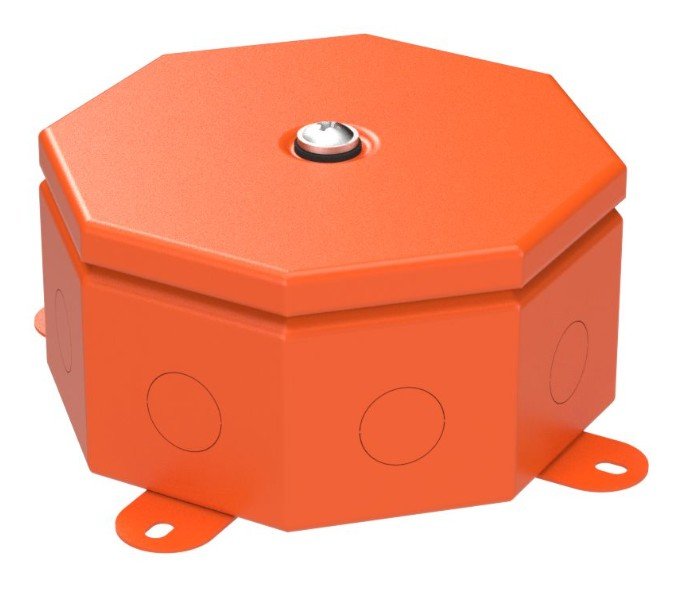 Коробка металлическая огнестойкая Октагон 130х130х63 (70-0101-2004-FR6.0-8)