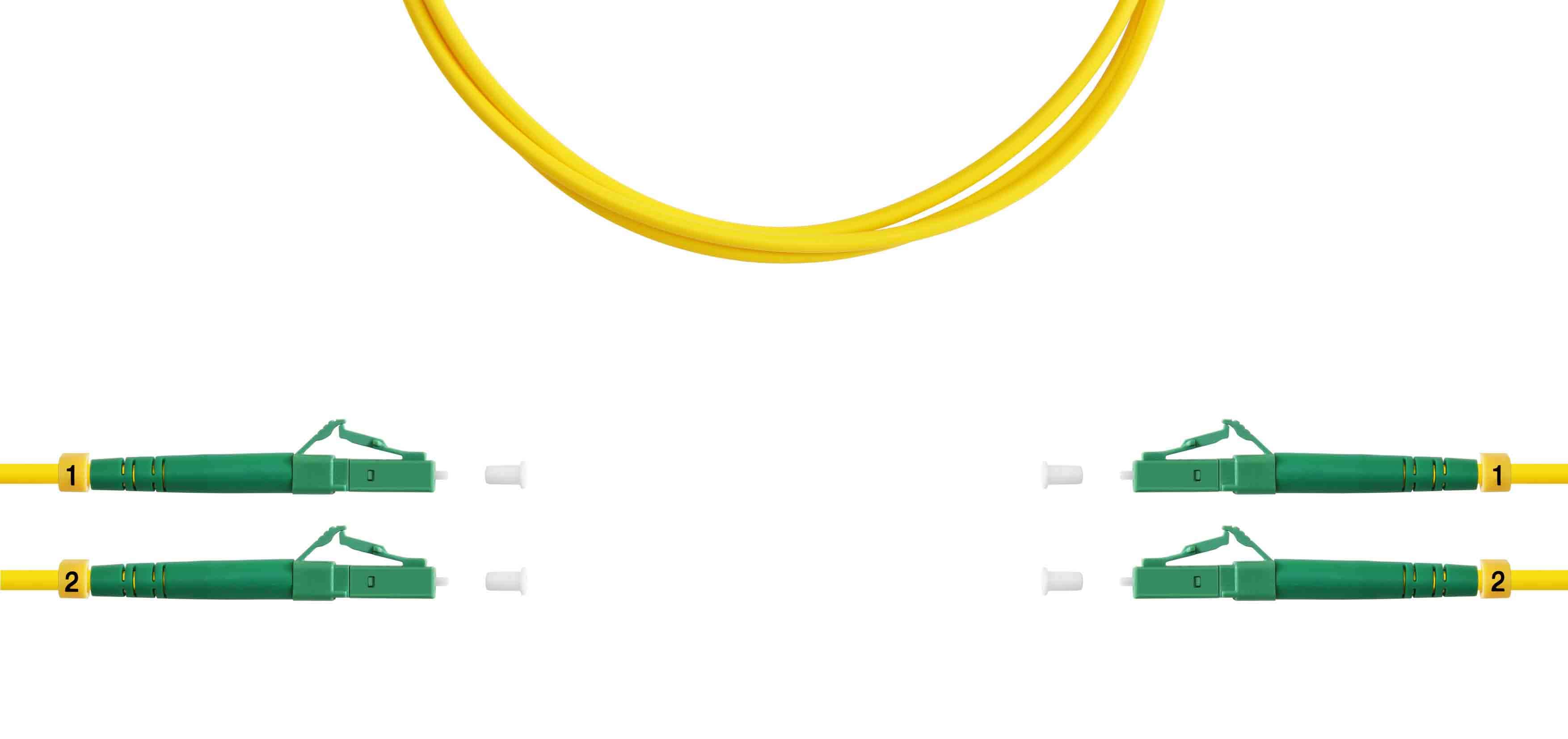 Патч-корд ВО SM(G.652.D), LC/APC-LC/APC, 3.0мм, duplex, LSZH, 2м (09-0638)