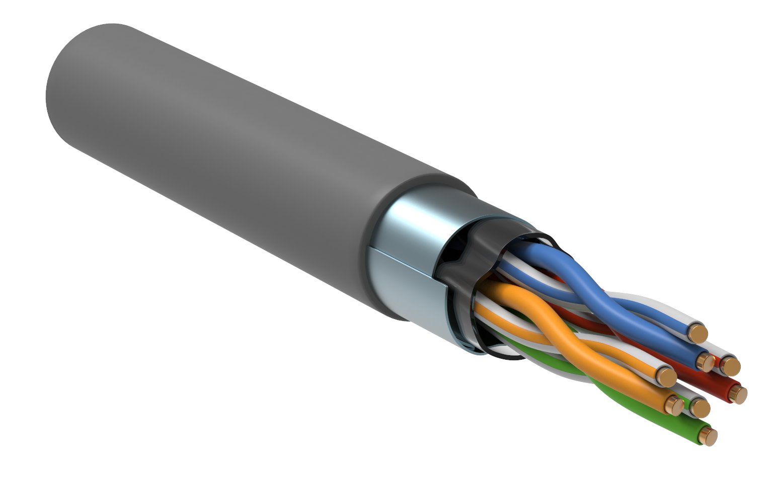 GENERICA F/UTP кат. 5E 100МГц 4 пары PVC INDOOR серый (BC1-C5E04-311-305-G)