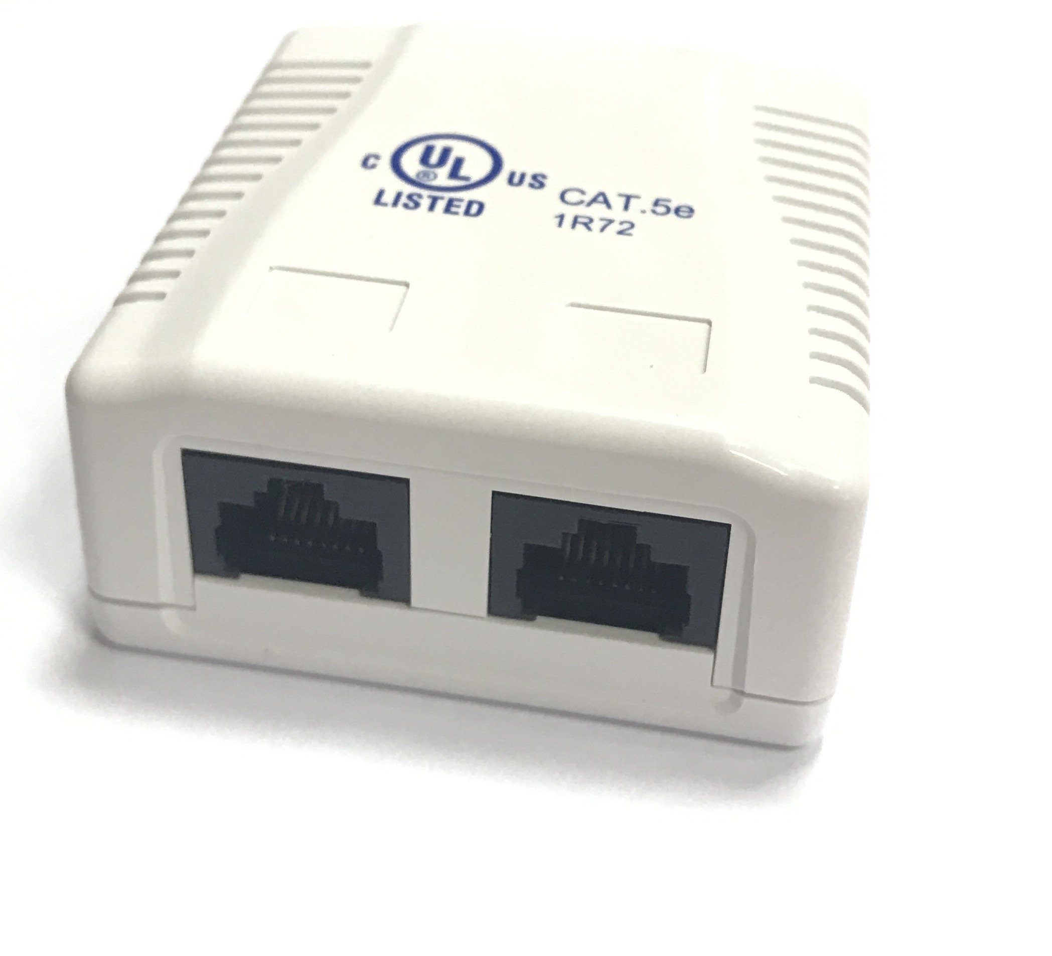 RJ-45-2 (8P8C) CAT5e, 2 выхода (LISTED) компьютерная розетка