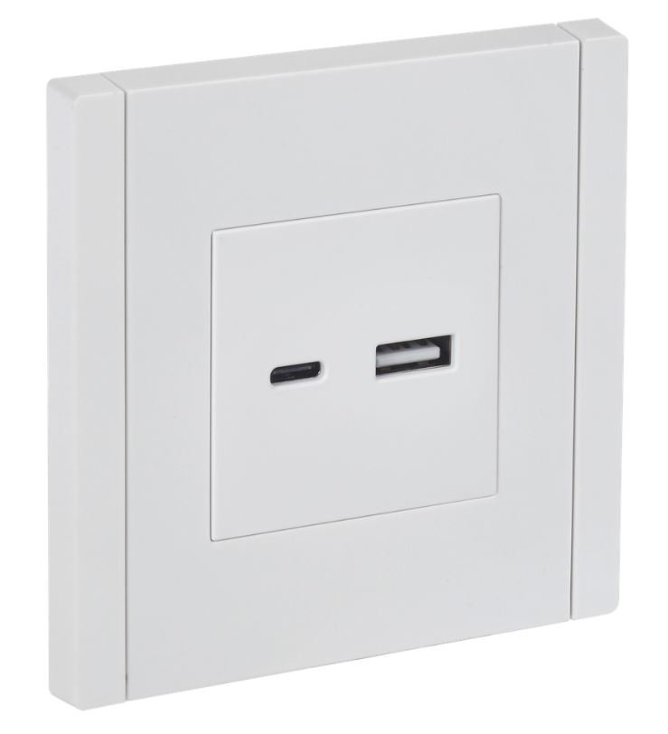 FORTE&PIANO Розетка USB A+C 3,1А FP250 скрытой установки белый (FP-U22-D31-K01)