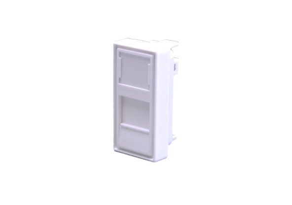 Лицевая панель 1 порт (45х22,5, Keystone, шторка) (10-0319-1)