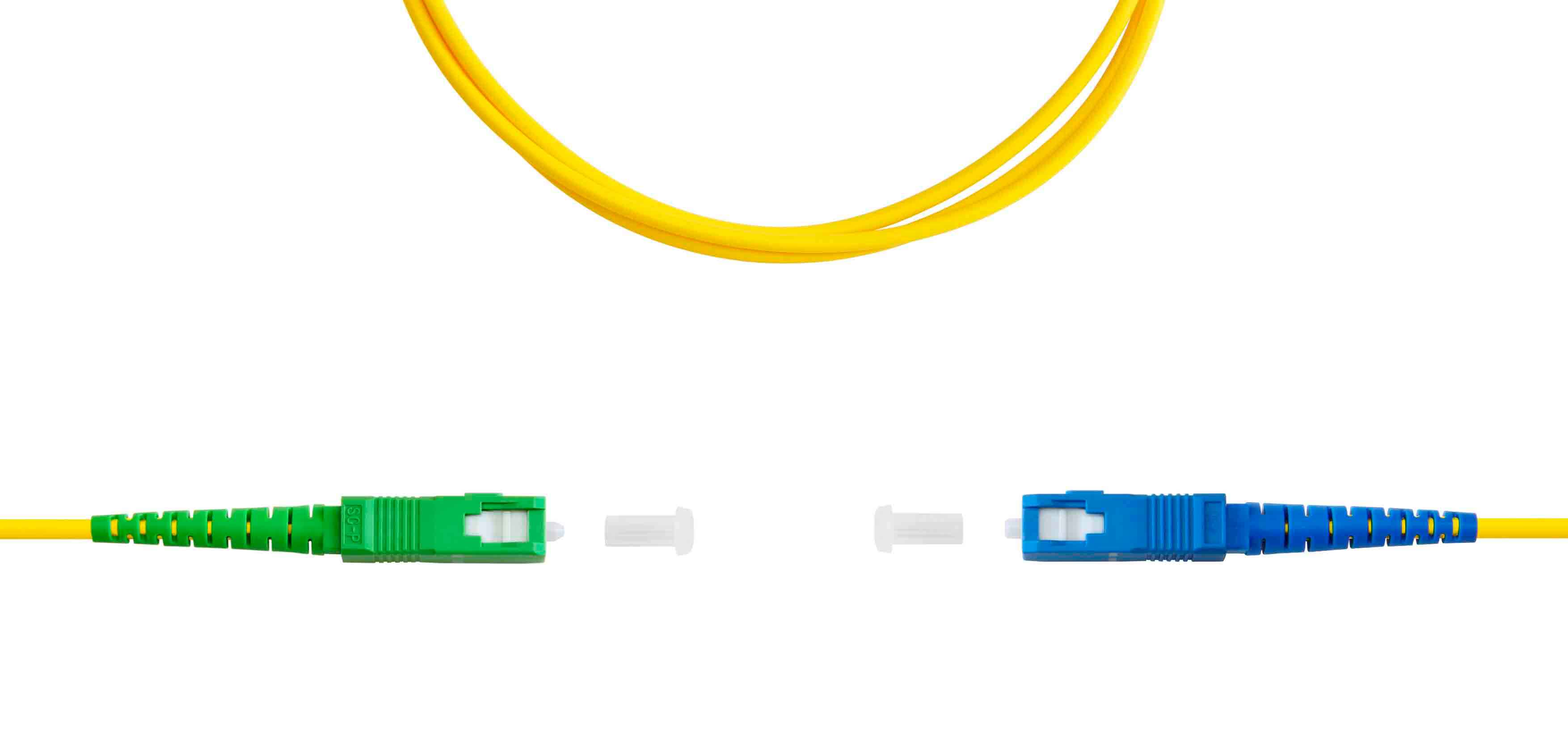 Патч-корд ВО SM(G.652.D), SC/APC-SC/UPC, 3.0мм, simplex, LSZH, 2м (09-05068)