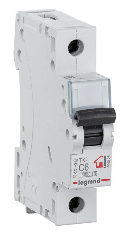 TX3 1П C 6A 6kA (404025)