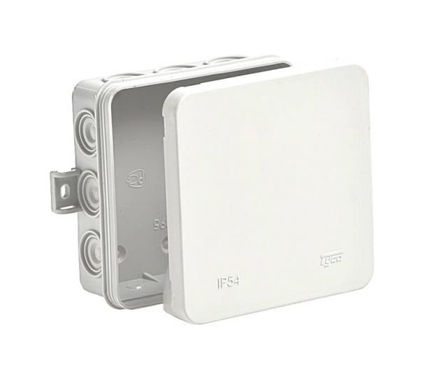 Коробка TYCO 100х100х35мм, белая (67095Б)