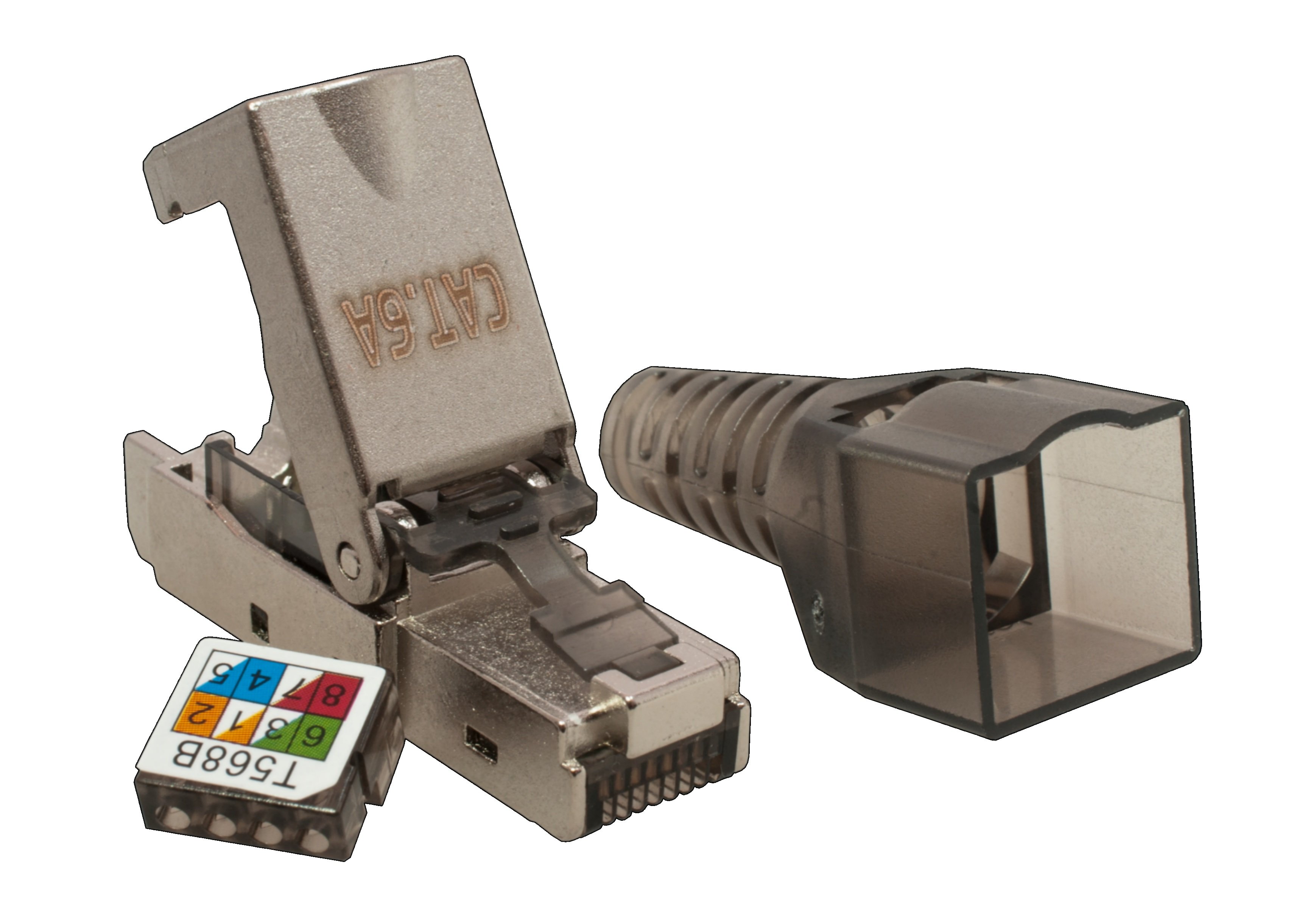 Коннектор 8P8C STP Cat.6A (RJ-45) (10-0240-1)