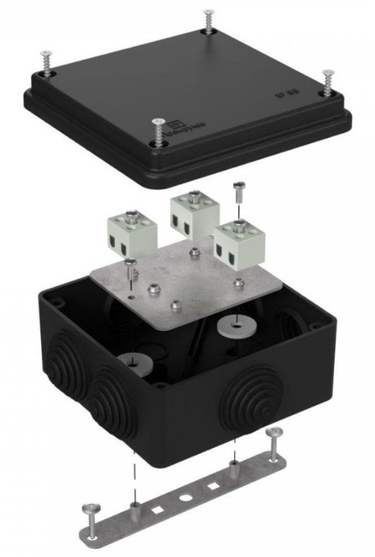 Коробка огнестойкая для о/п 100х100х50 (40-0300-9005-FR1.5-6)