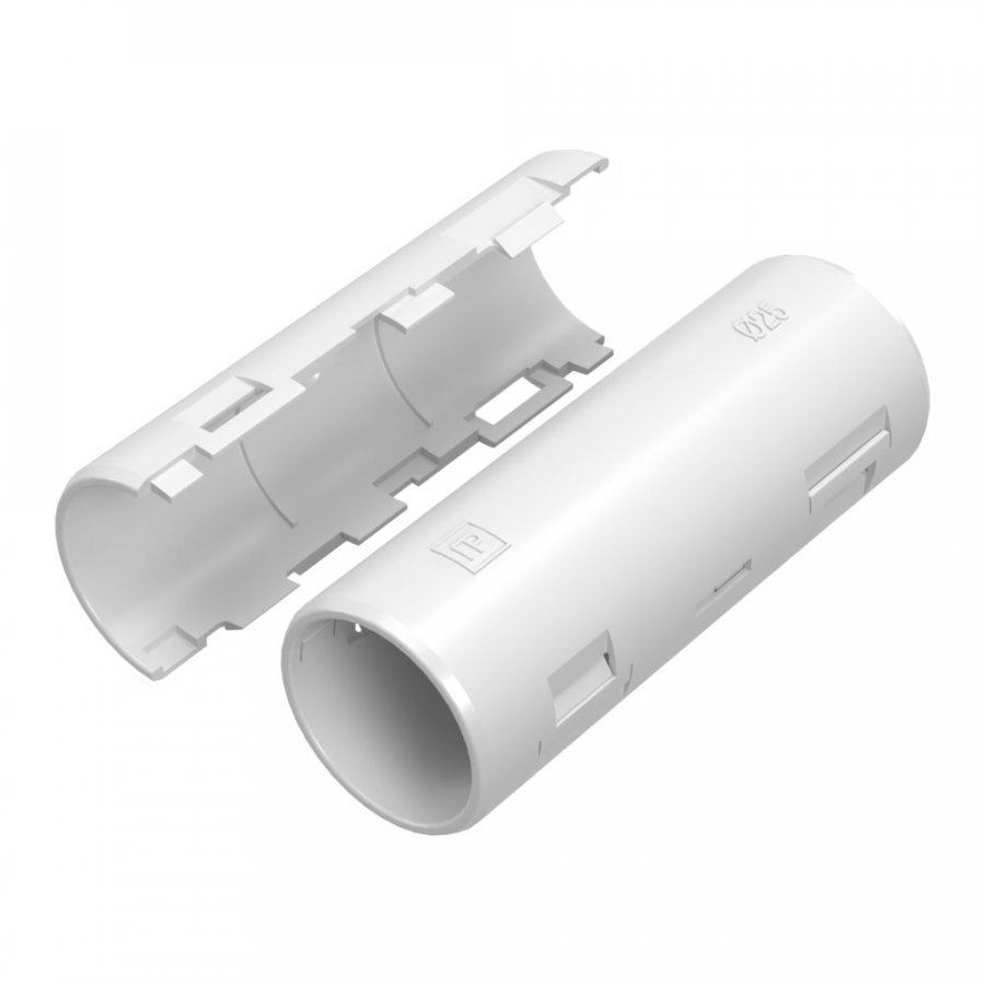 Муфта разборная D25 мм белая (PR13.02446)