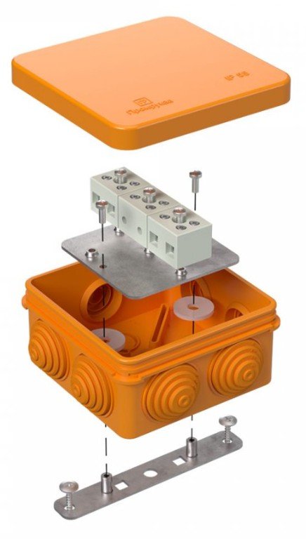 Коробка огнестойкая 80х80х40 (40-0210-FR2.5-6)