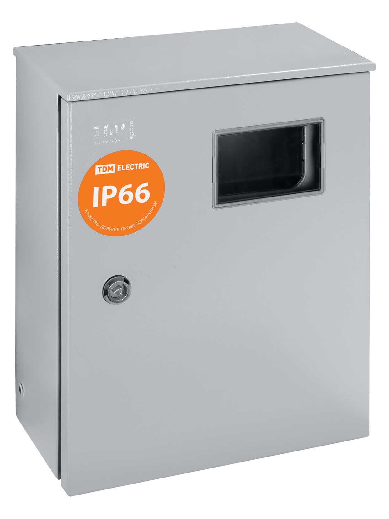 ЩУ-1ф/1-0-12 IP66 (ЩУРН-1/12 IP66) с опломбировкой счётчика (395х310х165) TDM (SQ0905-1001)
