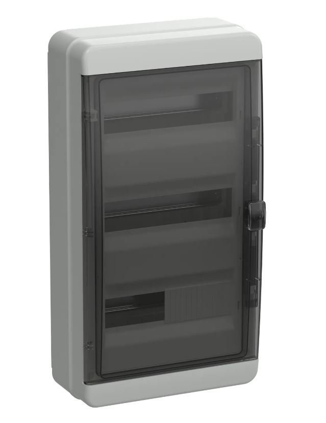Корпус пластиковый навесной TEKFOR КМПн-36 IP65 черная прозрачная дверь (TF5-KP72-N-36-65-K03-K02)