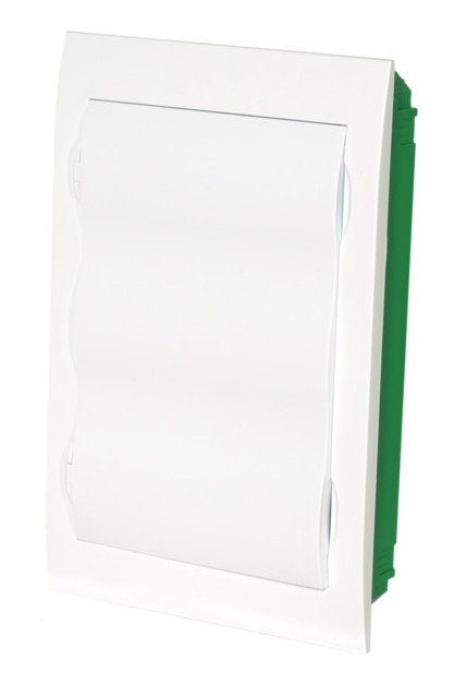 City9 Box IT 36 модулей встраиваемый с белой дверцей, 2 розетки (EZ9E312P2FIT)