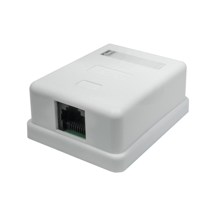 Розетка настенная RJ-45, 8P8C, Cat.5e, 1 порт UTP (10-0307)