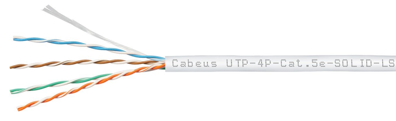 UTP-4P-Cat.5e-SOLID-LSZH-WH (9782c)