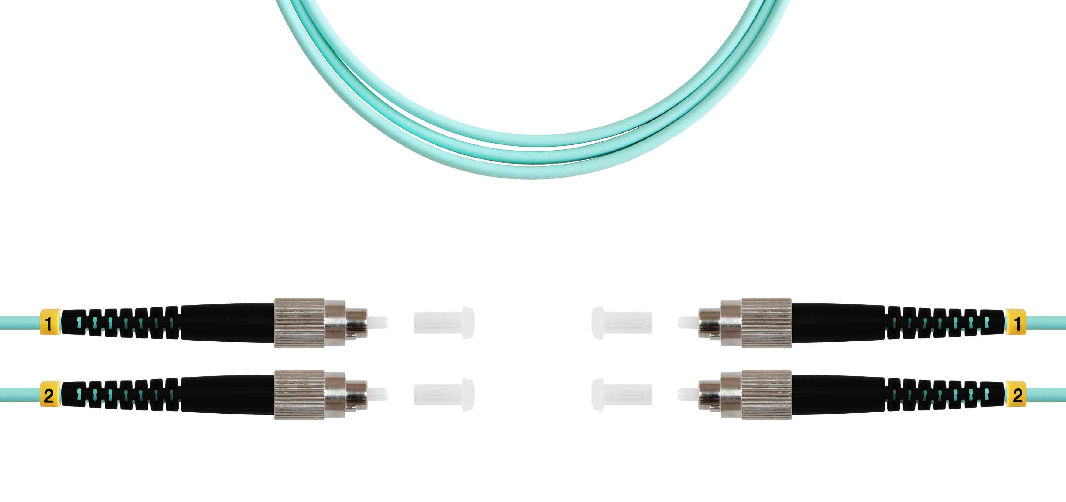 Патч-корд ВО MM(OM3), FC/UPC-FC/UPC, 3.0мм, duplex, LSZH, 1м (09-12031)