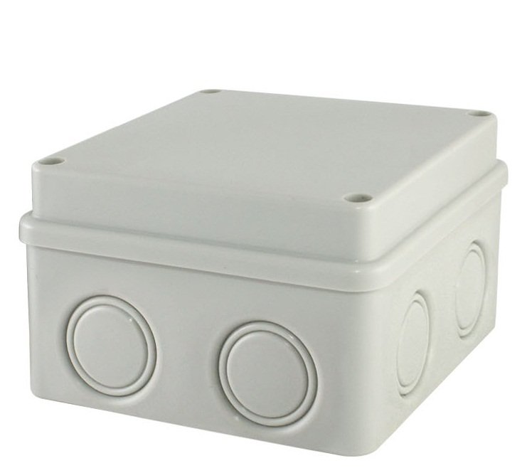 Коробка ОП 110х110х70мм, крышка на винтах, IP55, 8вх., без гермовводов (SQ1401-0814)