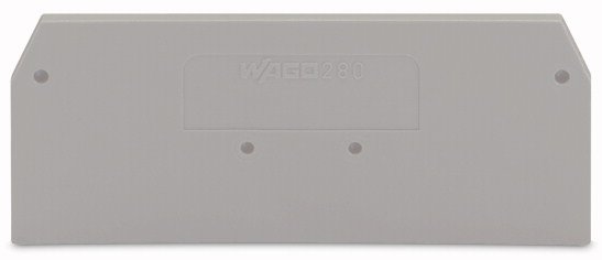 WAGO 280-324 торцевая и промежуточная пластина, серая