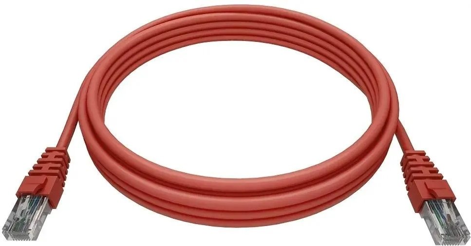 NTSS-PC-UTP-RJ45-5e-0.3-LSZH-RD UTP RJ-45 кат.5E 0.3м красный