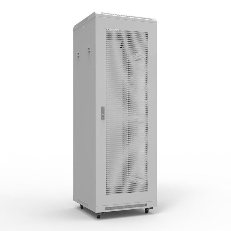 Шкаф напольный 19" 47U 600х1000мм, передняя и задняя дверь перфорация, RAL 7035 REXANT (04-2330)