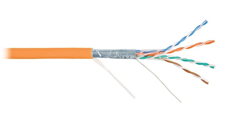 F/UTP 4pair, Cat5e, Solid, In, LSZH (NKL 4200C-OR)