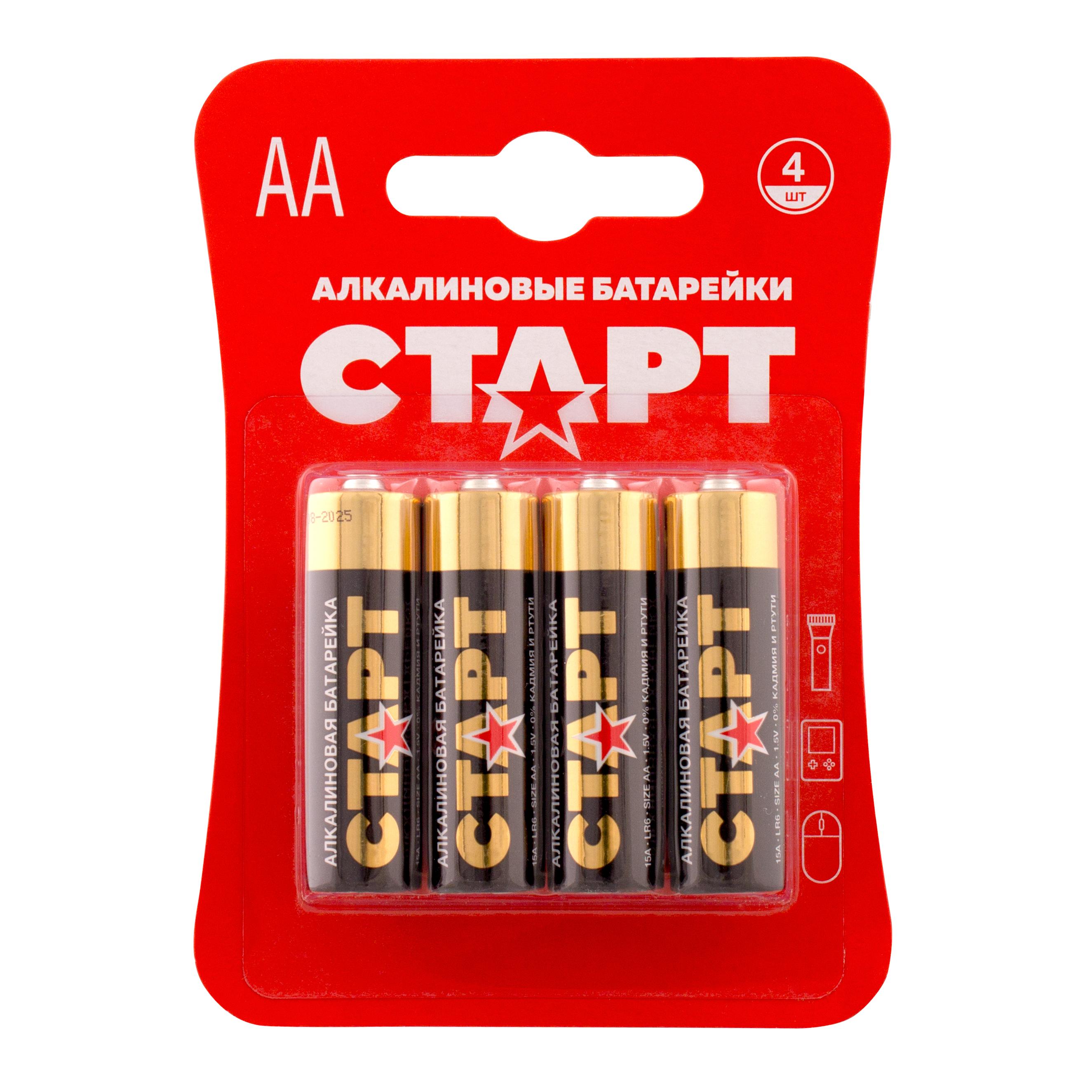 СТАРТ LR6-BL4 (1,5 В, AA, LR6), упак. 4 шт. БЛИСТЕР