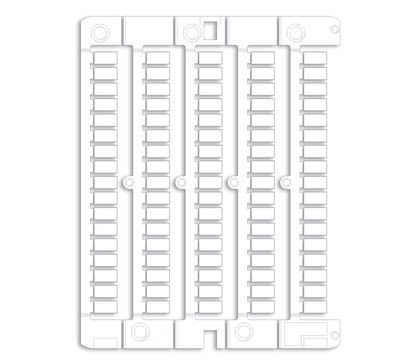 Маркировка для клемм, жесткая, 5х10 мм (1500шт) (NUPUTUK0510)