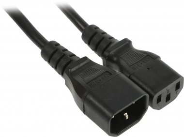 Шнур сетевой IEC 320 C13 - IEC 320 C14 3х0,75мм², длина 1,2м REXANT (04-2722)