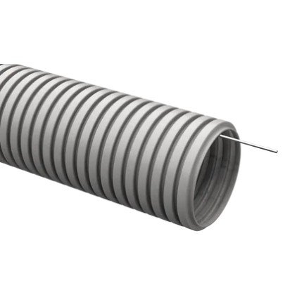 Труба ПВХ легкая серая с протяжкой D20 GENERICA (CTG20-20-K41-100-G)