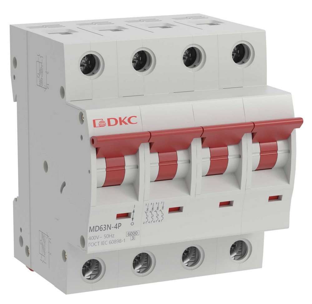YON max MD63N 4P 20А 6кА C (MD63N-4PC20)