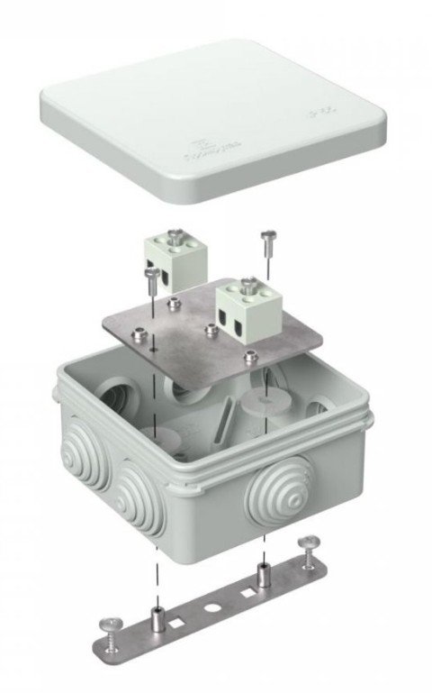 Коробка огнестойкая для о/п 80х80х40 (40-0210-7035-FR1.5-4)