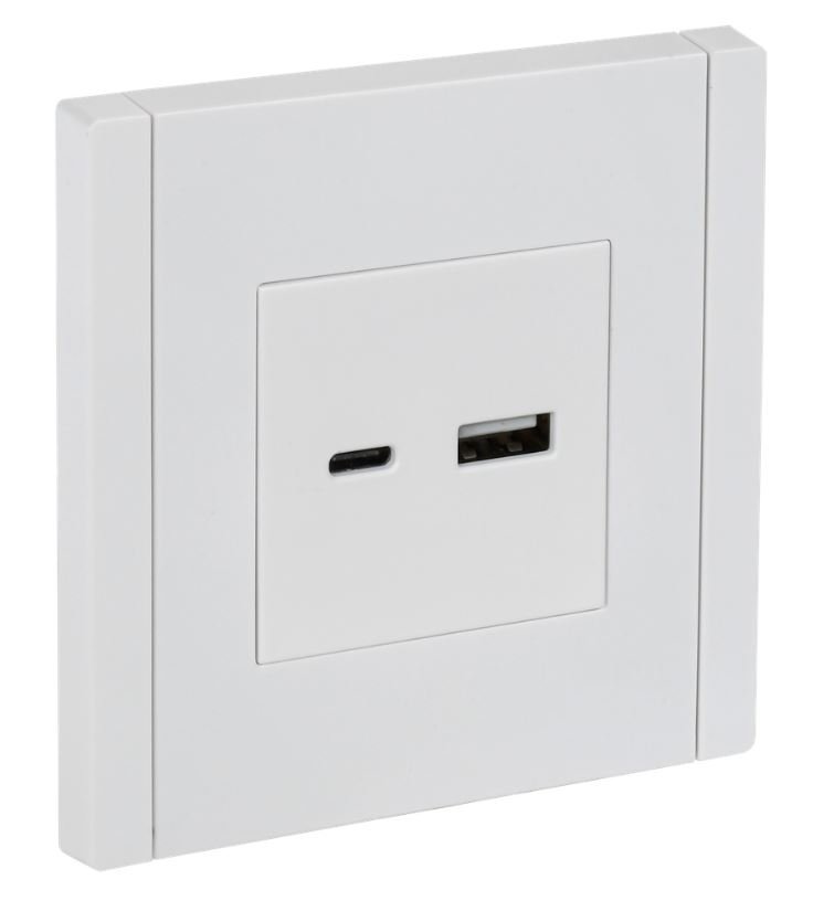FORTE&PIANO Розетка USB A+C 18Вт FP251 скрытой установки белый (FP-U22-018-K01)