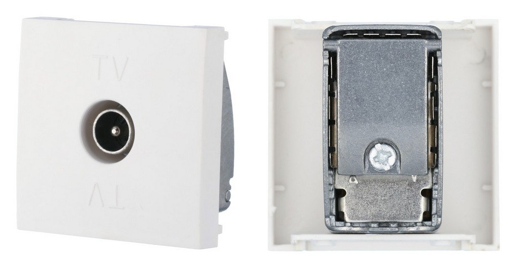 Розетка TV оконечная, белый LK45 (852104)