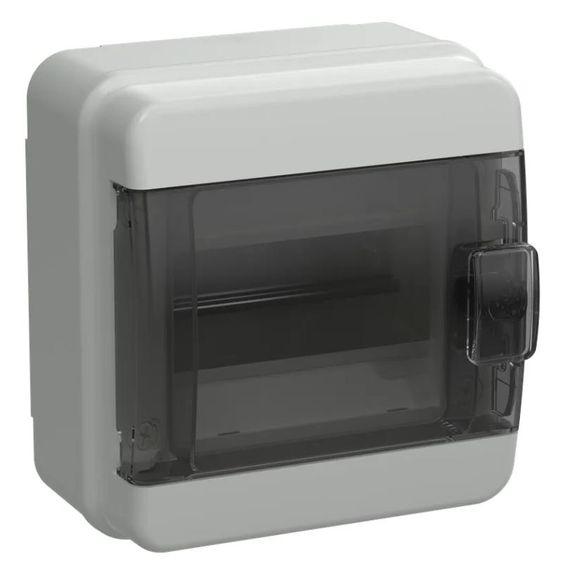Корпус пластиковый навесной TEKFOR КМПн-6 IP65 черная прозрачная дверь (TF5-KP72-N-06-65-K03-K02)
