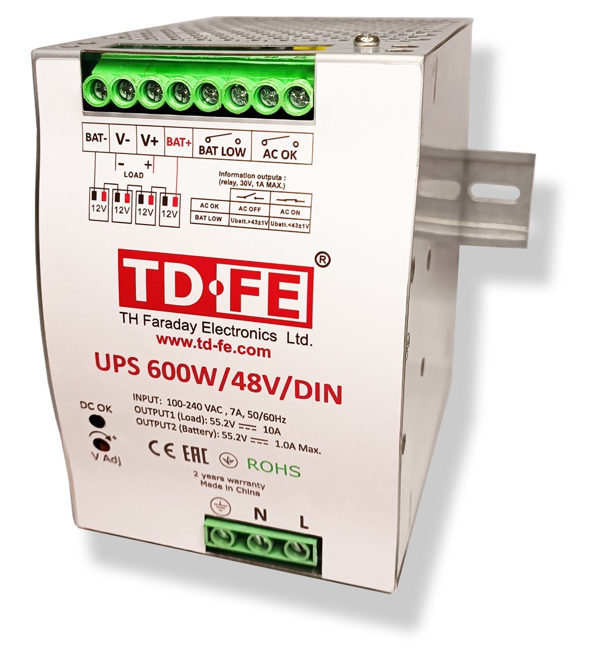 UPS 600W/48V/DIN