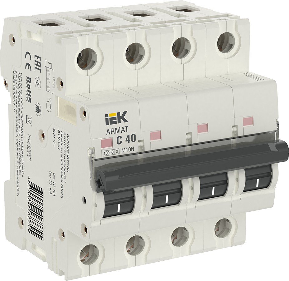M10N 4P C 40А 10кА ARMAT (AR-M10N-4-C040)